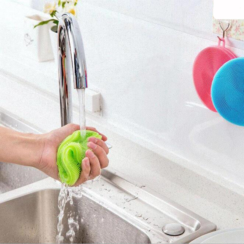 Kitchen Accessories Silicone Dish Washing Brush Bowl Pot Pan Wash Clea –  CleopardStore